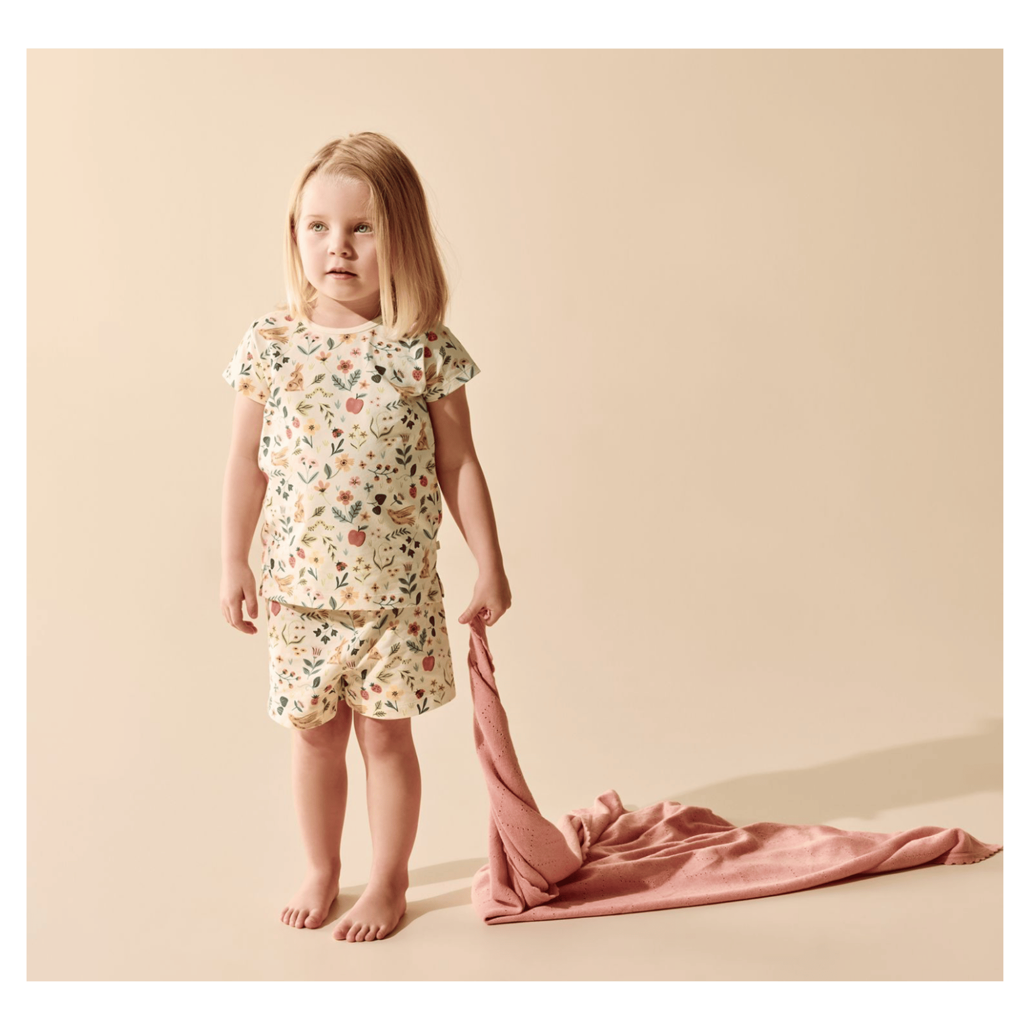 Wilson & Frenchy 1 Year to 5 Years Short Sleeve Pyjamas - Summer Garden