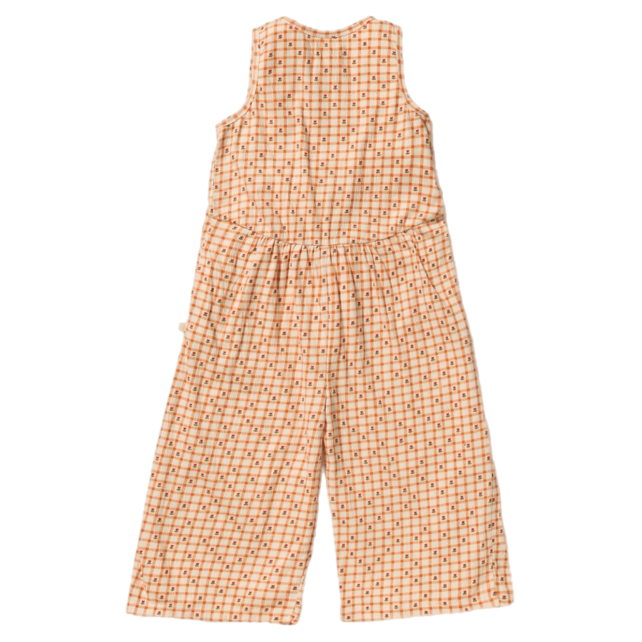 Wilson & Frenchy 2 Years to 5 Years Crinkle Jumpsuit - Checkerberry