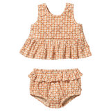 Wilson & Frenchy 3-6 Months to 12-18 Months 3-6M Crinkle Ruffle Set - Checkerberry