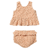 Wilson & Frenchy 3-6 Months to 12-18 Months Crinkle Ruffle Set - Checkerberry