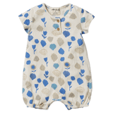 Wilson & Frenchy 3-6 Months to 18-24 Months Crinkle Henley Playsuit - Ocean Breeze