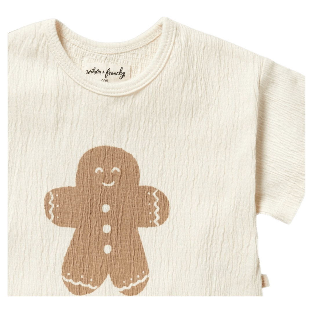 Wilson & Frenchy 3-6 Months to 18-24 Months Crinkle Tee - Spice & Nice