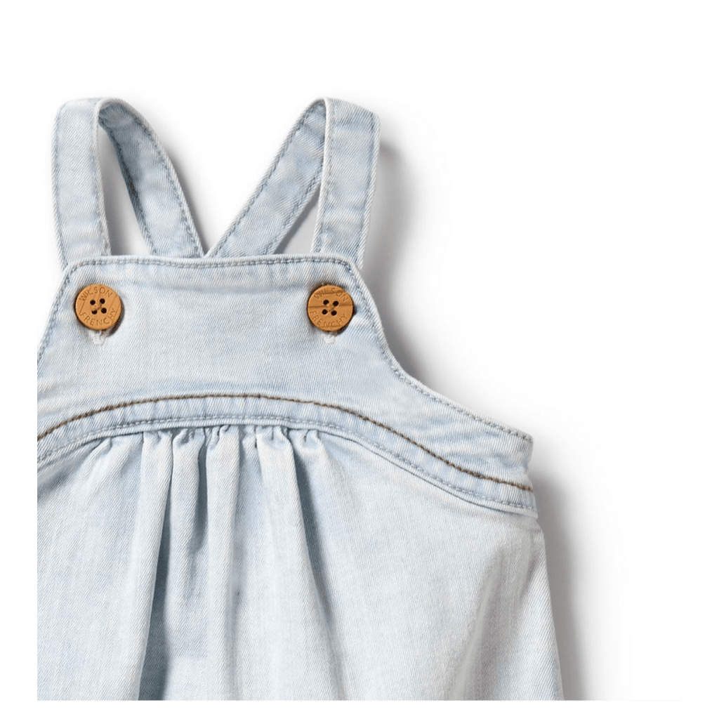 Wilson & Frenchy 3-6 Months to 18-24 Months Denim Bodysuit - Denim