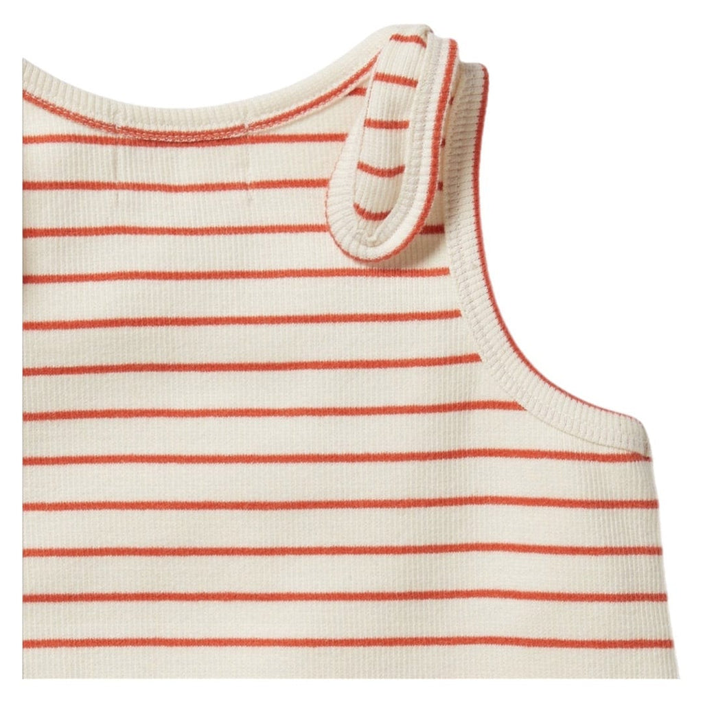 Wilson & Frenchy 3-6 Months to 18-24 Months Tie Singlet - Petit Rouge