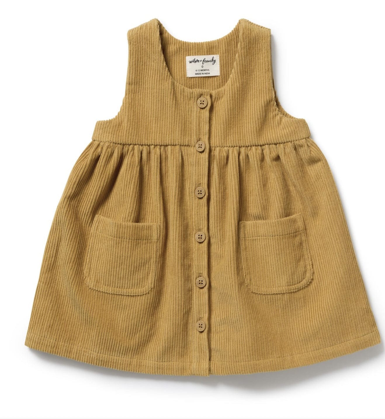 Wilson & Frenchy 6-12 Months to 5 Years Cord Dress - Amber Glow