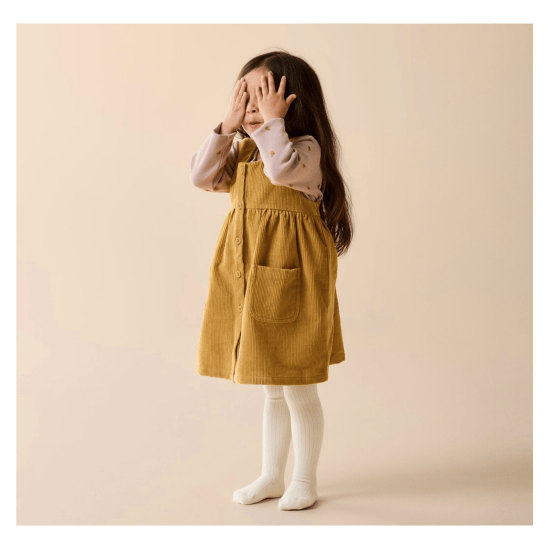 Wilson & Frenchy 6-12 Months to 5 Years Cord Dress - Amber Glow