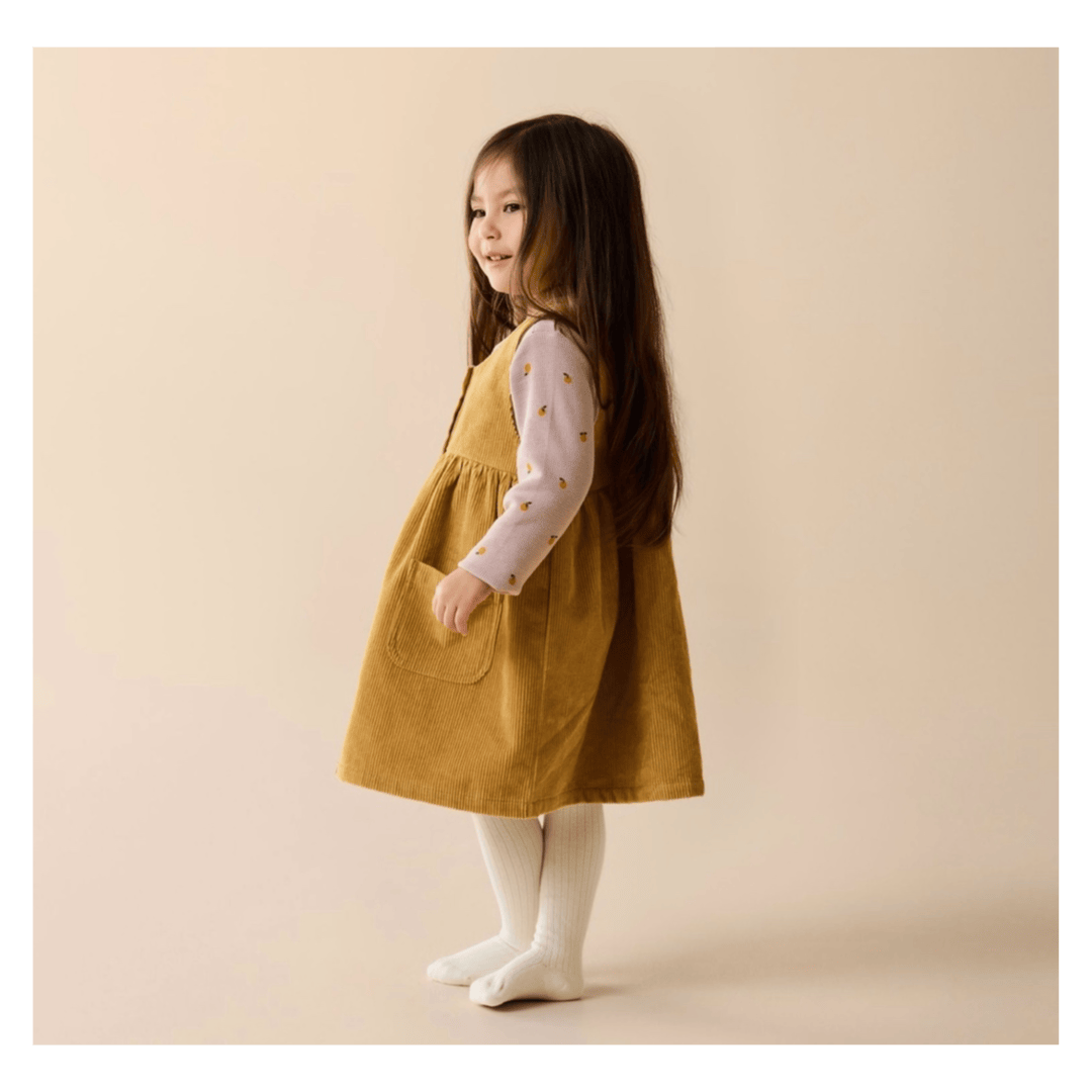 Wilson & Frenchy 6-12 Months to 5 Years Cord Dress - Amber Glow