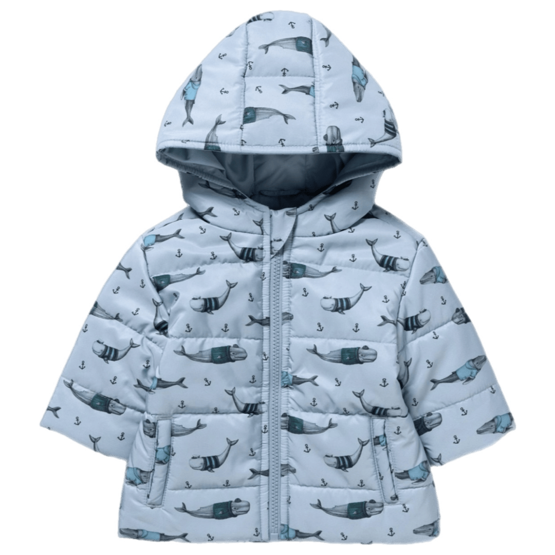 Wilson & Frenchy 6-12 Months to 5 Years Puffer Jacket - Woolly Whales
