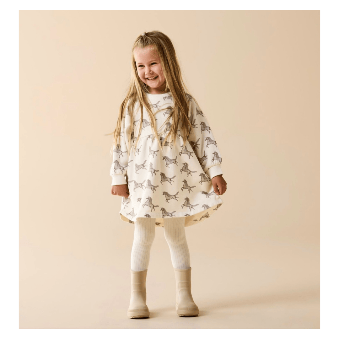 Wilson & Frenchy 6-12 Months to 5 Years Terry Dress - Little Unicorn