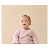 Wilson & Frenchy Newborn to 0-3 Months Knitted Bubble Kimono Cardigan - Marshmallow