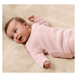 Wilson & Frenchy Newborn to 0-3 Months Knitted Bubble Kimono Cardigan - Marshmallow