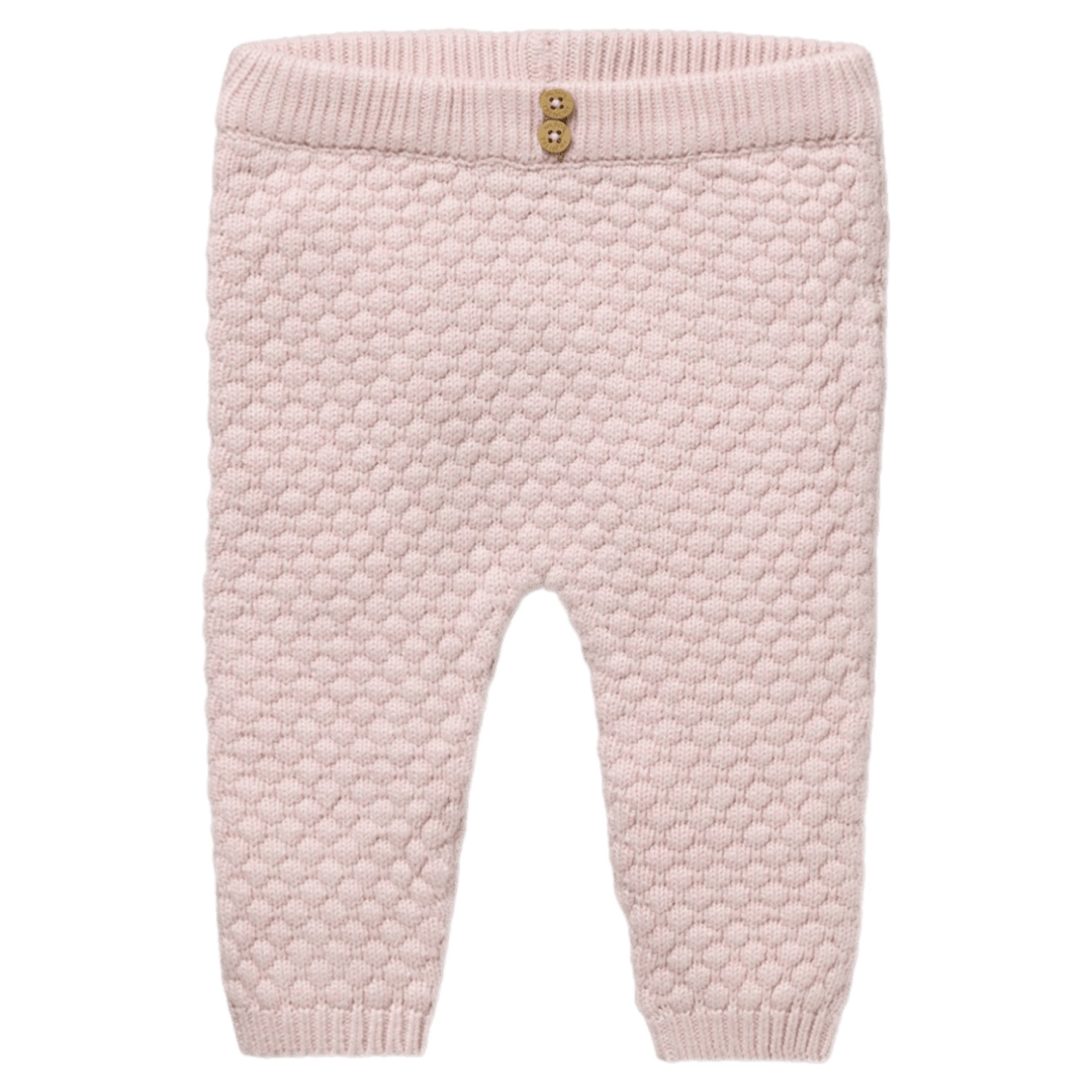 Wilson & Frenchy Newborn to 0-3 Months Knitted Bubble Legging - Marshmallow