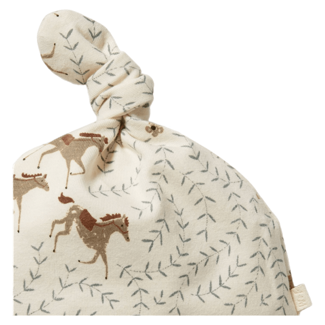 Wilson & Frenchy Newborn to 0-3 Months Knot Hat - Trixie Horse