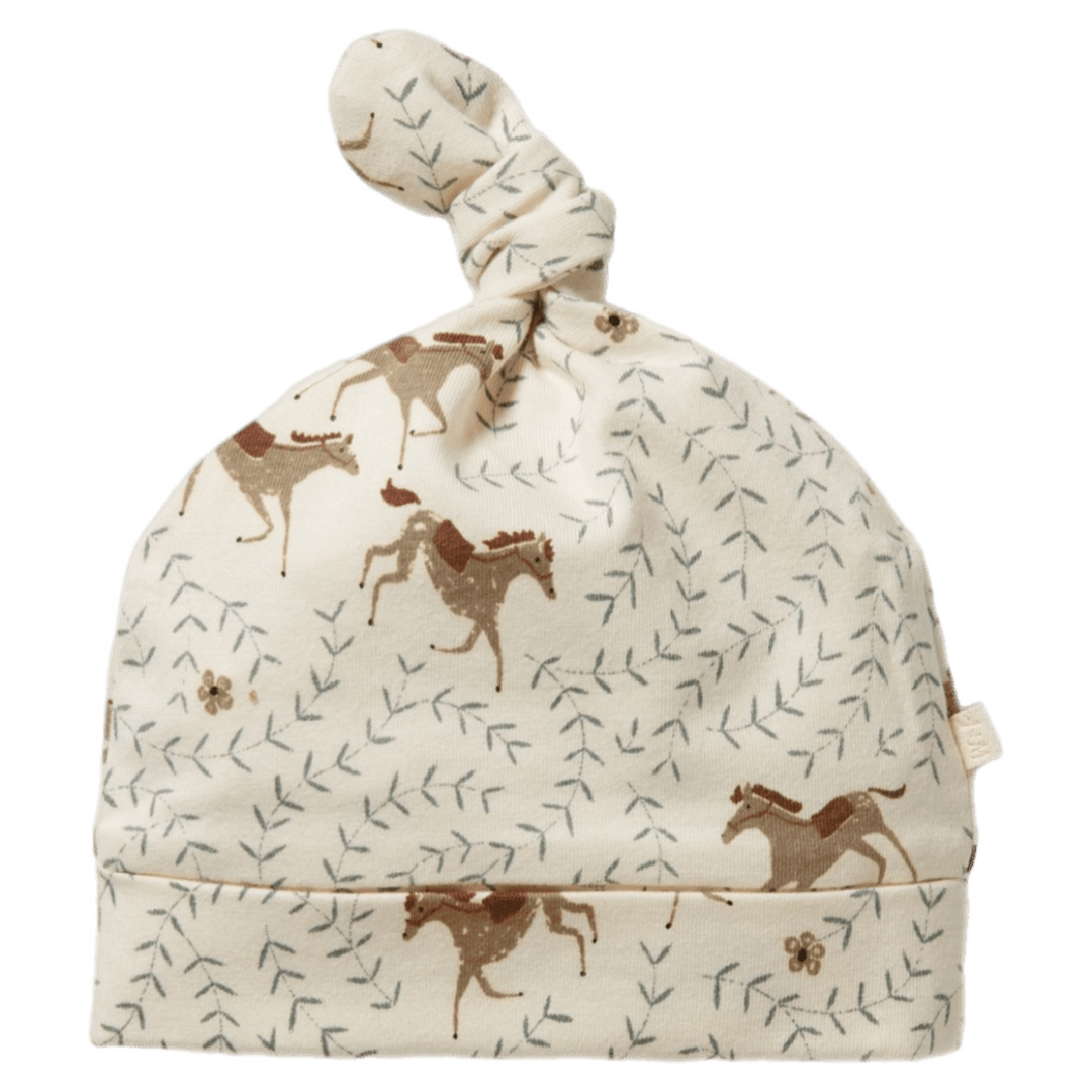 Wilson & Frenchy Newborn to 0-3 Months NB Knot Hat - Trixie Horse