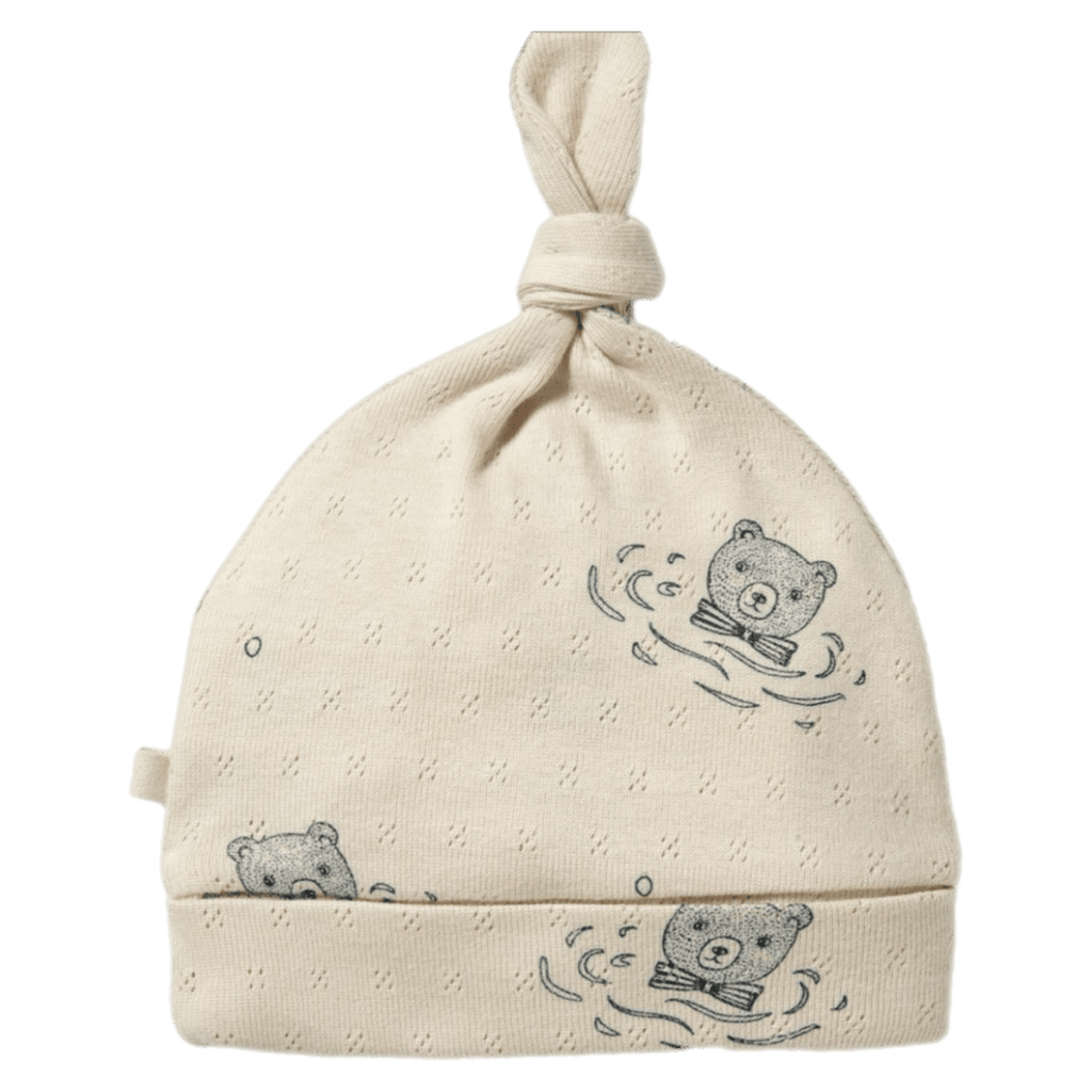 Wilson & Frenchy Newborn to 0-3 Months Pointelle Knot Hat - Little Bear