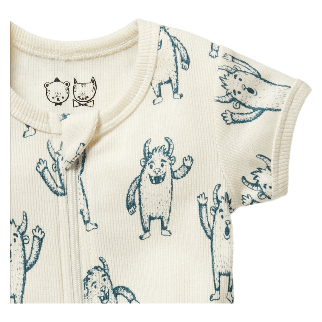 Wilson & Frenchy Newborn to 12-18 Months Boyleg Zipsuit - Yeti