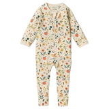 Wilson & Frenchy Newborn to 12-18 Months NB Zipsuit with Feet - Summer Garden