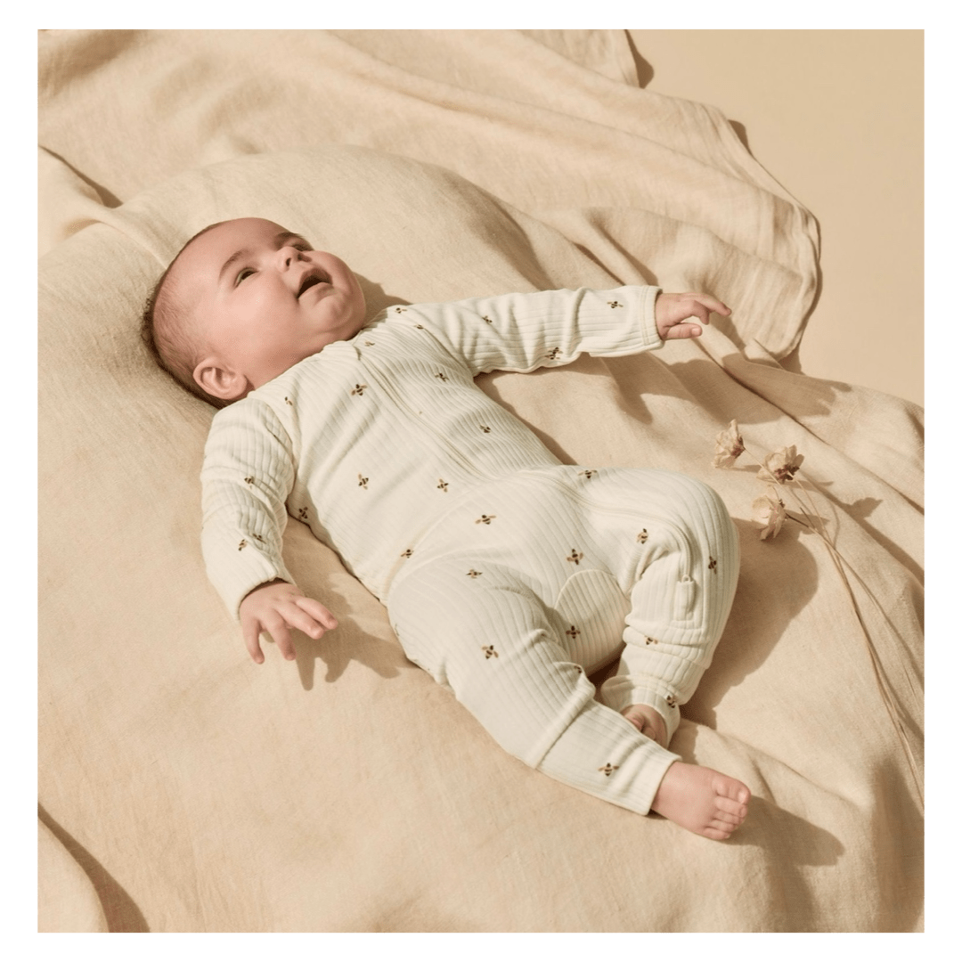 Wilson & Frenchy Newborn to 12-18 Months Zipsuit with Feet - Bee Mine