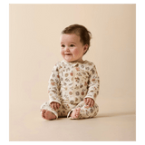 Wilson & Frenchy Newborn to 12-18 Months Zipsuit with Feet - Maple Glow