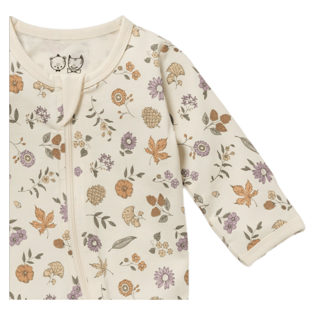 Wilson & Frenchy Newborn to 12-18 Months Zipsuit with Feet - Maple Glow