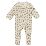 Wilson & Frenchy Newborn to 12-18 Months Zipsuit with Feet - Maple Glow