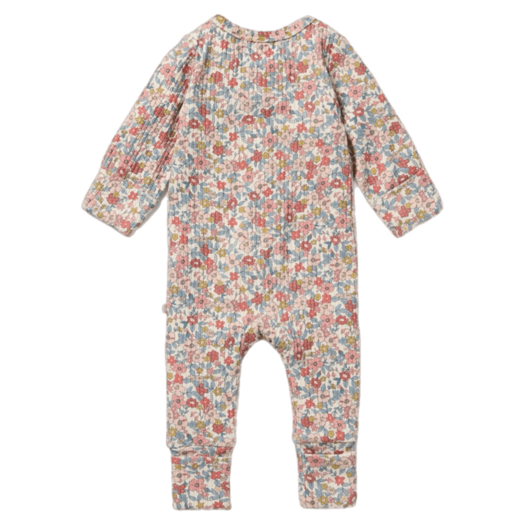 Wilson & Frenchy Newborn to 12-18 Months Zipsuit with Feet - Summer Bloom
