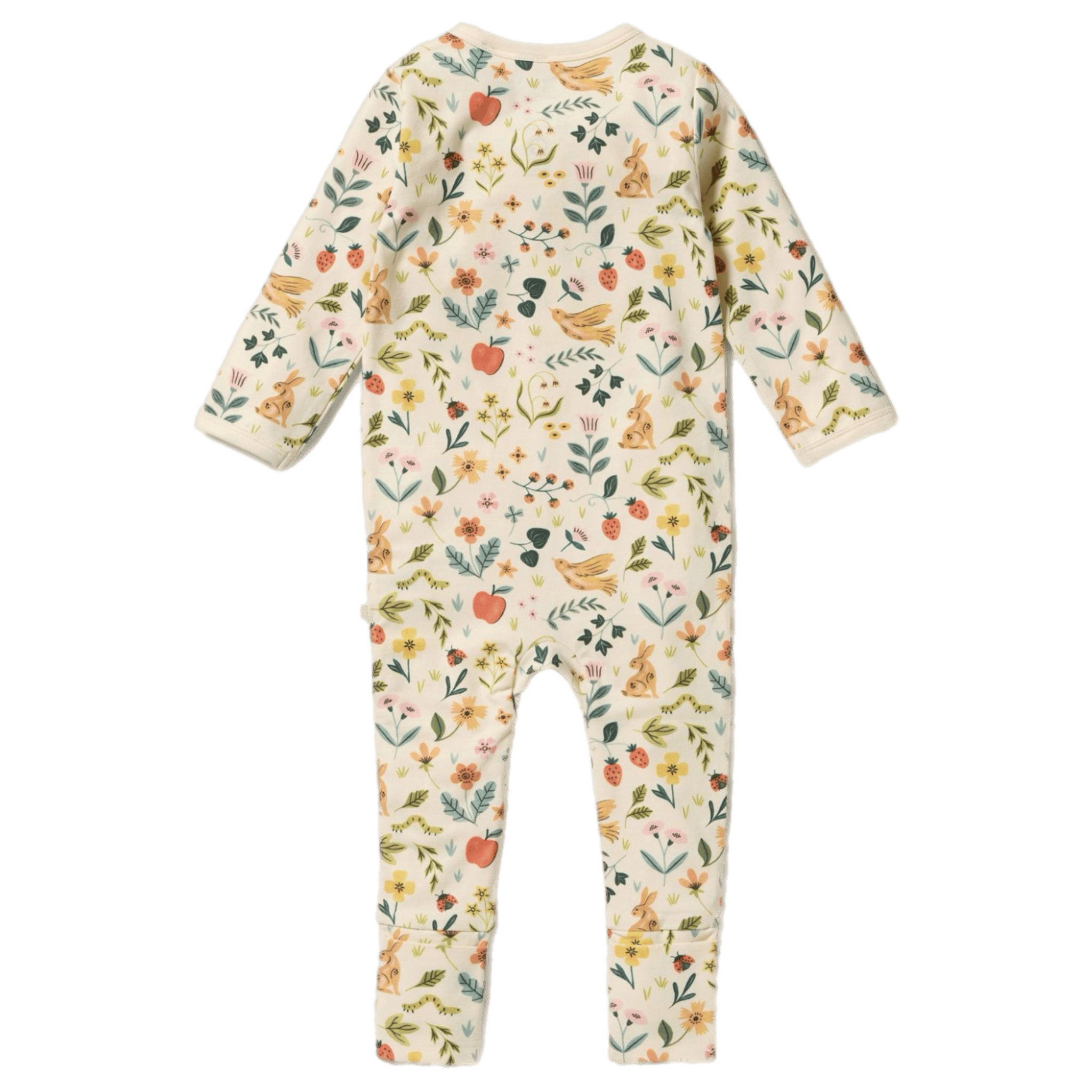 Wilson & Frenchy Newborn to 12-18 Months Zipsuit with Feet - Summer Garden