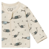 Wilson & Frenchy Newborn to 12-18 Months Zipsuit with Feet - Woolly Whales