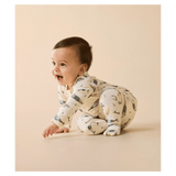 Wilson & Frenchy Newborn to 12-18 Months Zipsuit with Feet - Woolly Whales