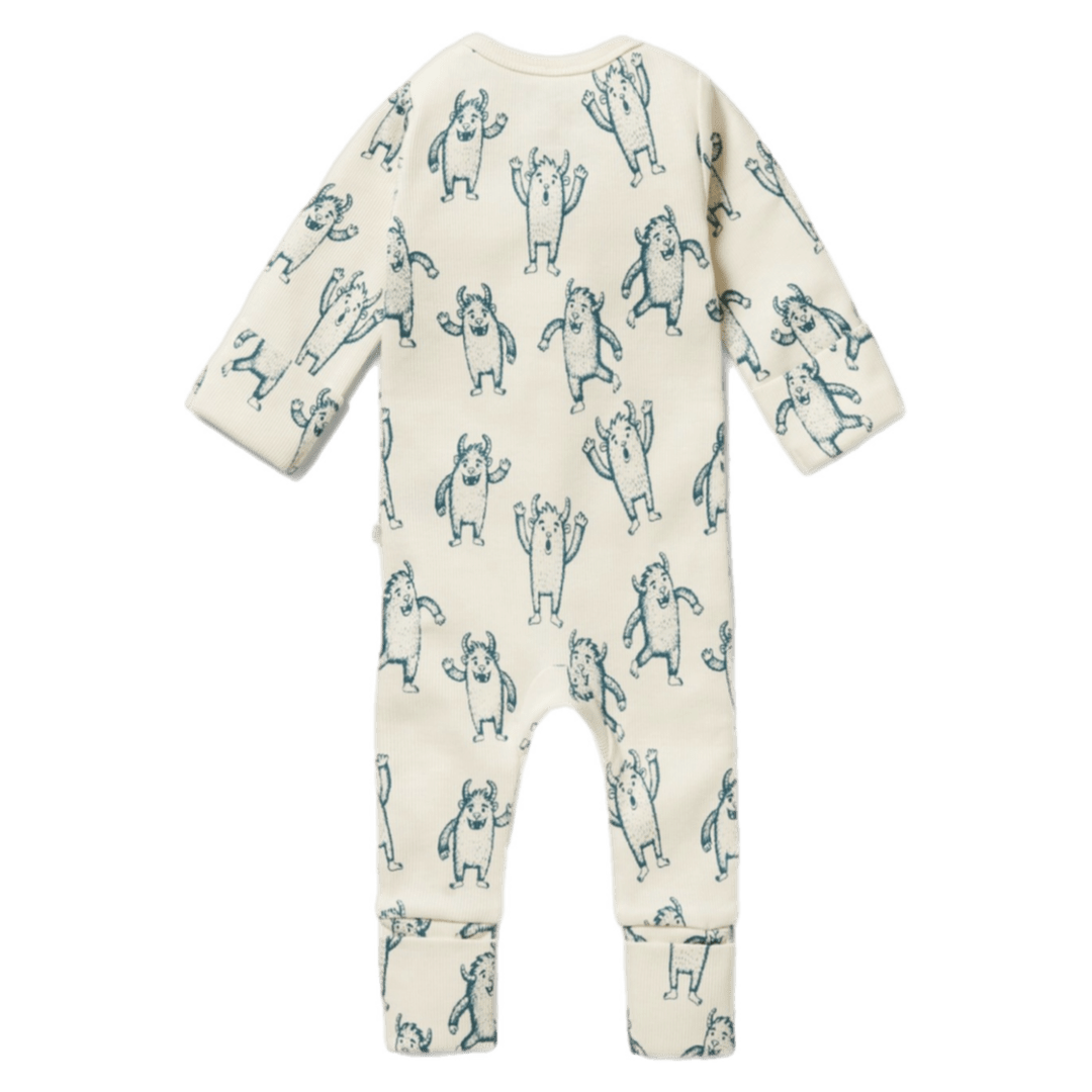 Wilson & Frenchy Newborn to 12-18 Months Zipsuit with Feet - Yeti
