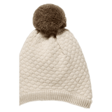 Wilson & Frenchy Newborn to 3-6 Months Knitted Bubble Bonnet - Cream
