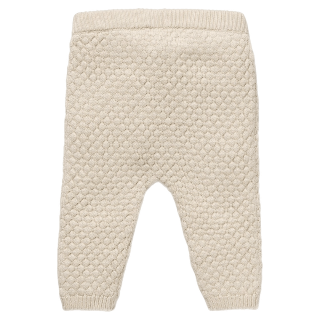 Wilson & Frenchy Newborn to 3-6 Months Knitted Bubble Legging - Cream
