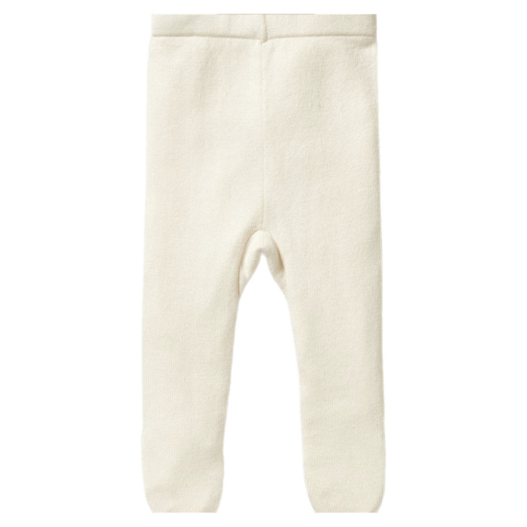 Wilson & Frenchy Newborn to 6-12 Months Knitted Legging with Feet - Ecru