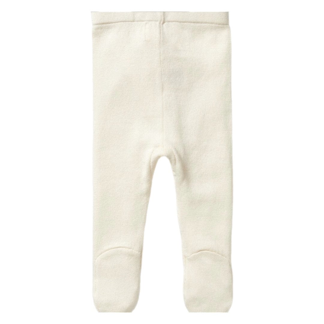 Wilson & Frenchy Newborn to 6-12 Months Knitted Legging with Feet - Ecru