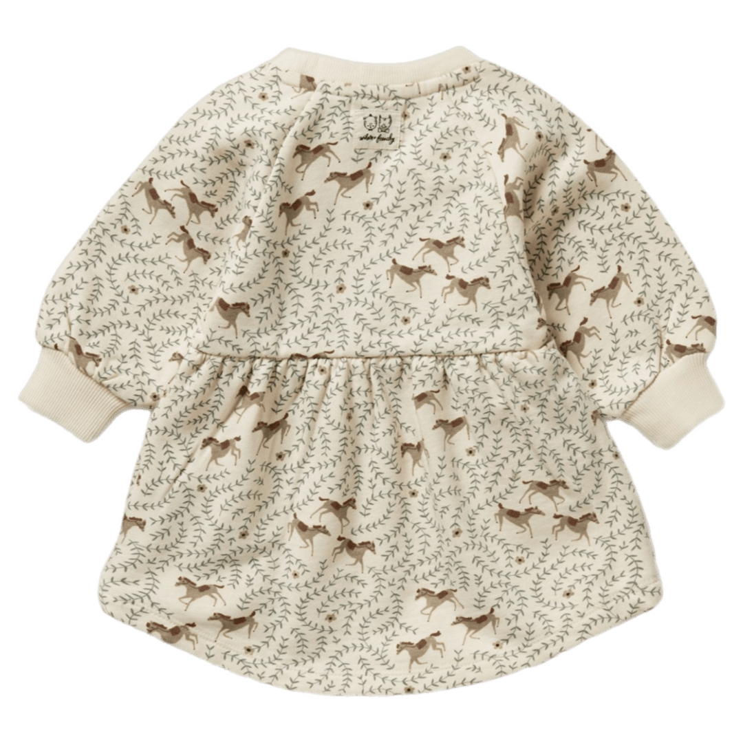 Wilson & Frenchy Size 3 Years to 5 Years Terry Sweat Dress - Trixie Horse
