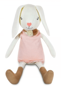 Apple Park Birth Plus Organic Knit Bunny - Charlotte