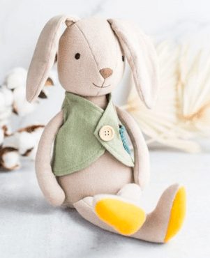 Apple Park Birth Plus Organic Knit Bunny - Luca