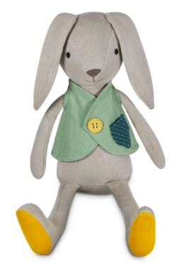 Apple Park Birth Plus Organic Knit Bunny - Luca