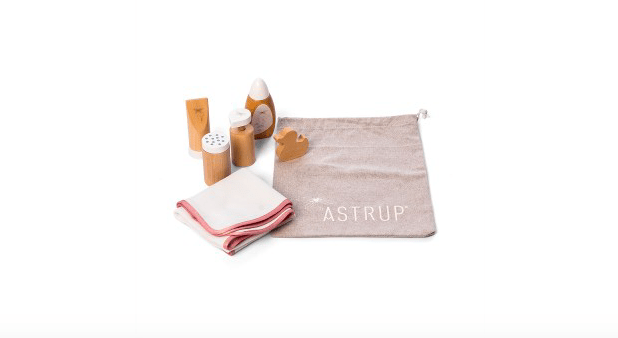 Astrup 12 Mths Plus Wooden Doll Care Set