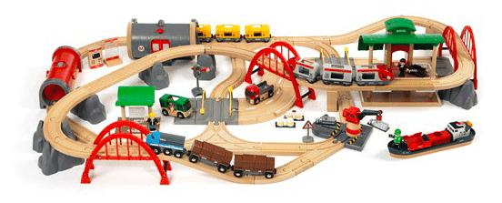 Brio 3 Plus Deluxe Railway Set 87 Pieces