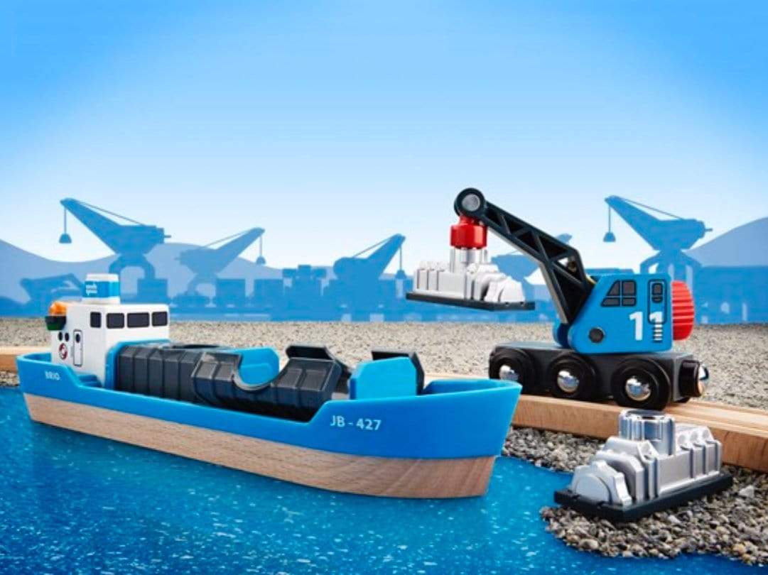 Freight Ship and Crane