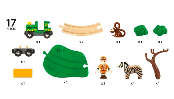 Brio 3 Plus Safari Railway Set