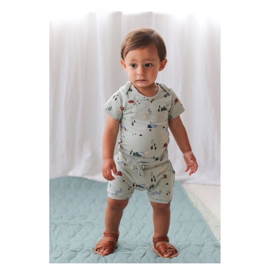 Burrow & Be 0-3 Months to 1 Yr Alex Romper - Garden Treasures