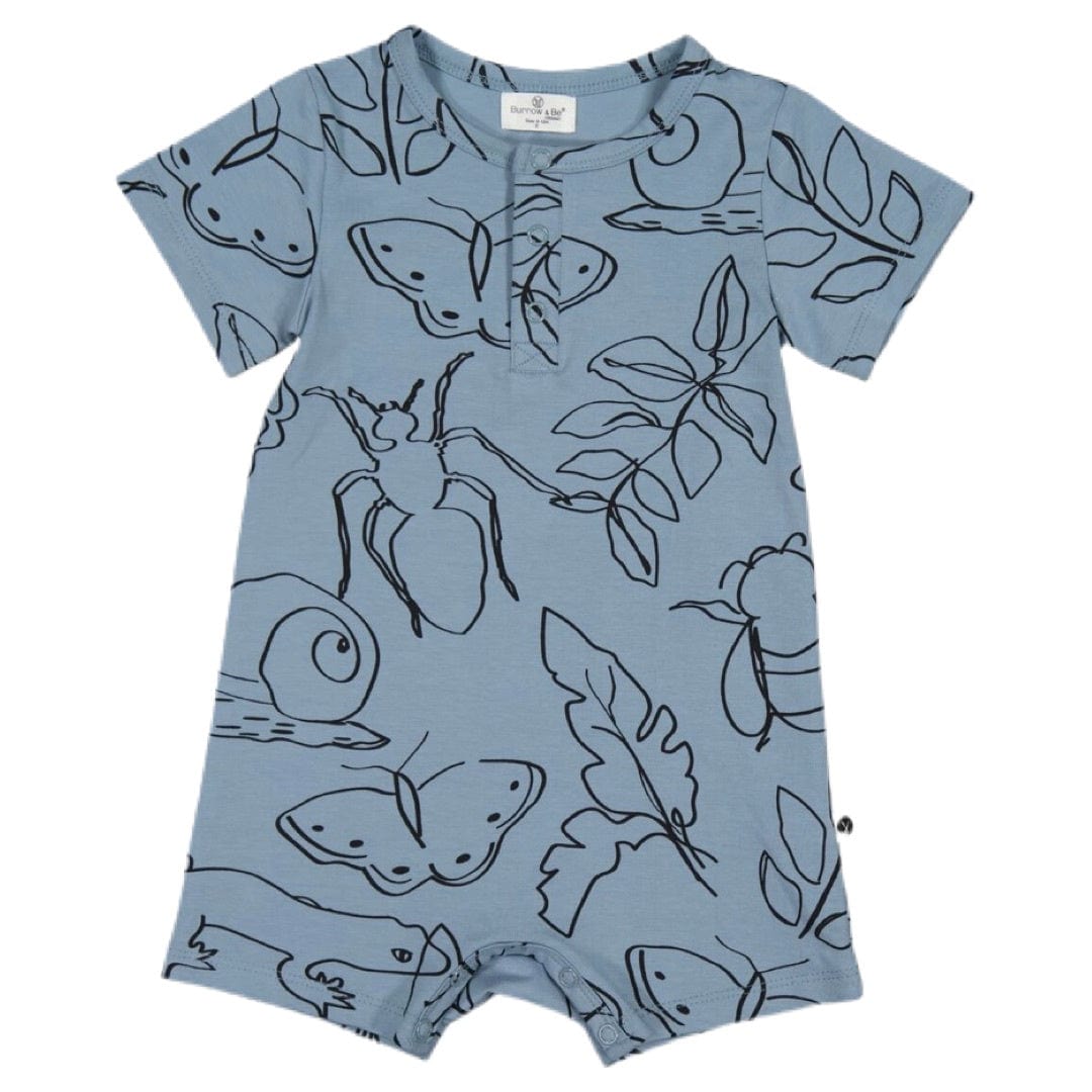 Burrow & Be 0-3 Months to 1 Yr Alex Romper - Giant Bugs