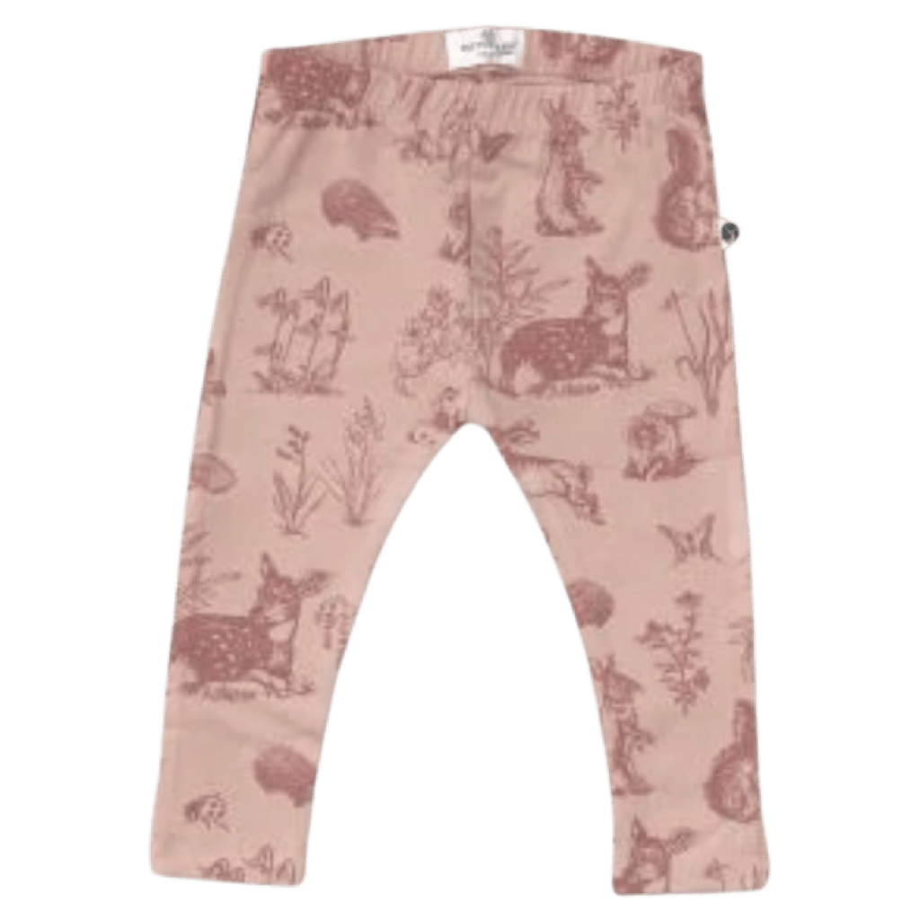 Burrow & Be 0-3 Months to 1 Yr Leggings - Forest Friends