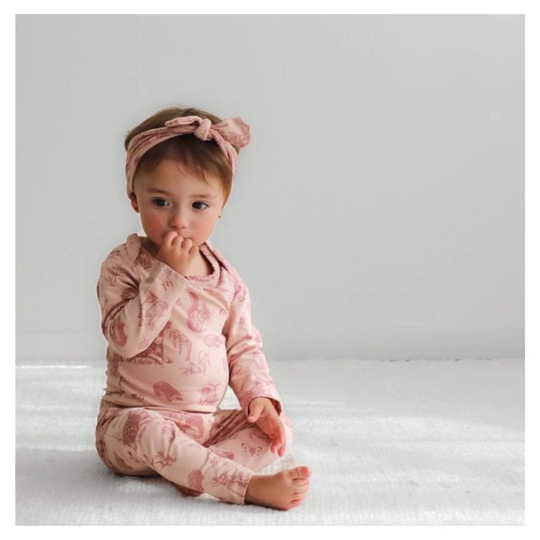Burrow & Be 0-3 Months to 1 Yr Leggings - Forest Friends