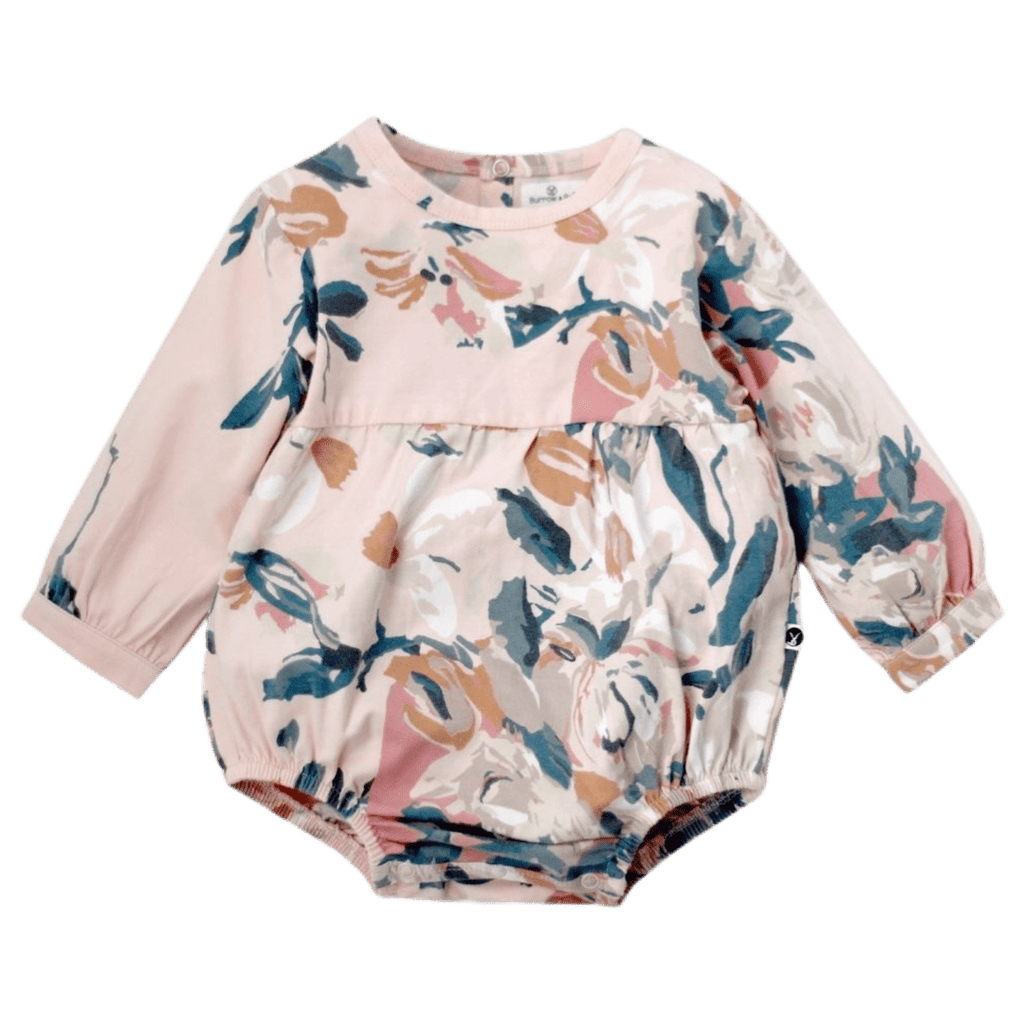 Burrow & Be 0-3 Months to 1 Yr Milly Romper - Fleur