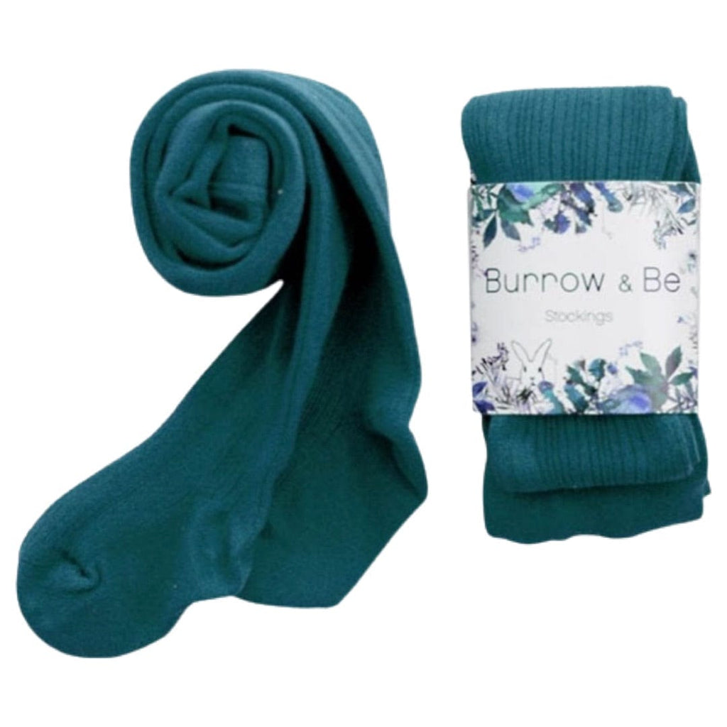 Burrow & Be 0-6 Months to 4-5 Years Footed Stocking - Teal