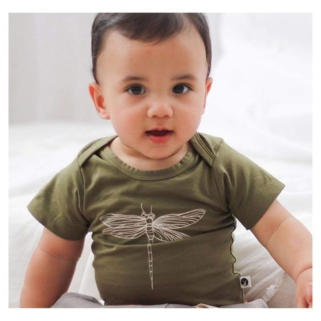 Burrow & Be 000 to 1 T-Shirt Onsie - Dragonfly