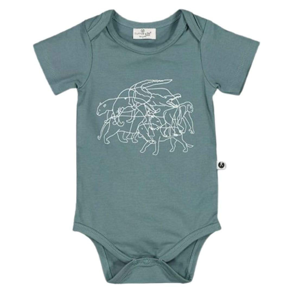 Burrow & Be 000 to 1 T-Shirt Onsie - Lost